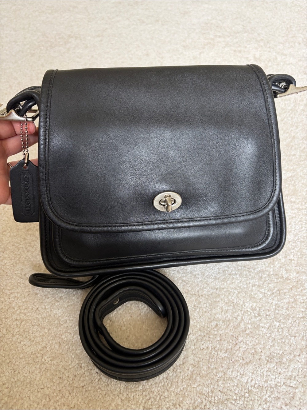 Vintage coach rambler bag black 9061 like new